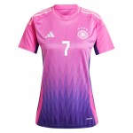 Günstige Fußballtrikots Deutschland Kai Havertz 7 Frauens Auswärtstrikot EURO 2024 Kurzarm